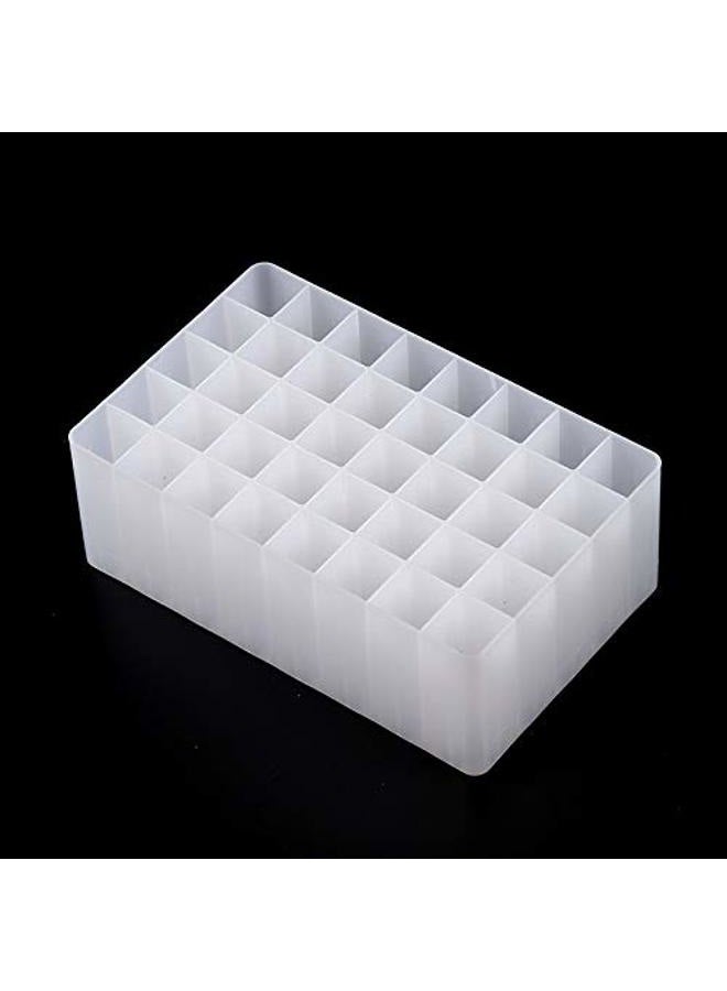 Chris.W 2 Pack 40-Slot Art Markers Pen Holder Desk Stand Organizer Storage Tray Marker Empty Storage Pack(Clear) - Image 4