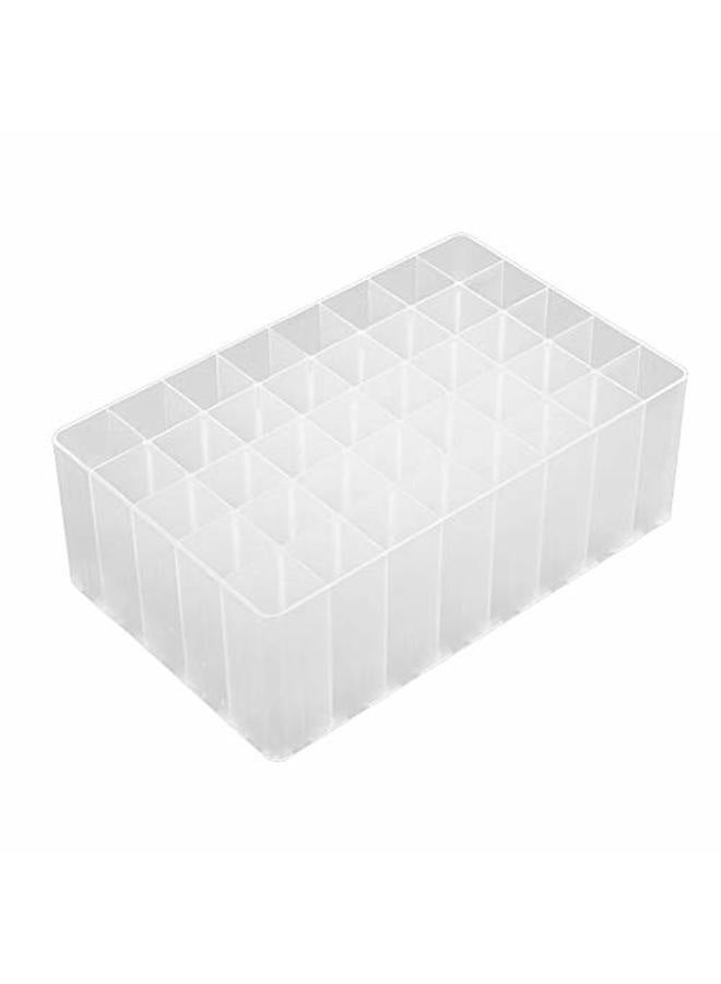 Chris.W 2 Pack 40-Slot Art Markers Pen Holder Desk Stand Organizer Storage Tray Marker Empty Storage Pack(Clear) - Image 2