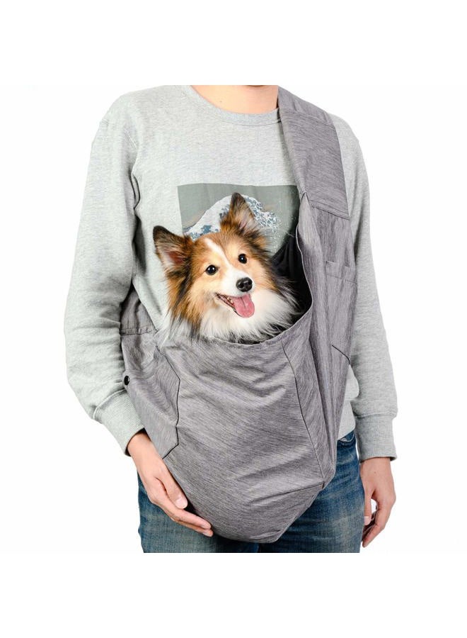 Arella Dog Sling Carrier for Small and Medium Dogs 10-20 lbs with Comfortable Adjustable Padded Shoulder Breathable Mesh for Travel Hands Free Daily Walk Outdoor Activities PDS08G - Image 1