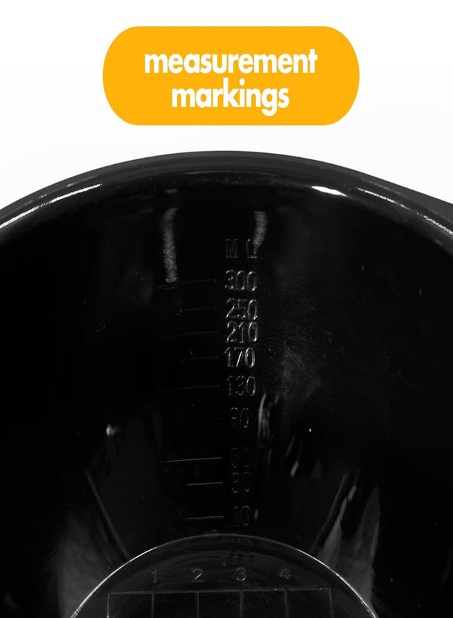 Colortrak Lux Bowls, Stackable Color Bowls With Non-Slip Rubber Bottom, Easy-Pour Spout Lip, Shimmer Gradient Design, Color Grid With Milliliter Measurements, Pack of 2 - Image 4