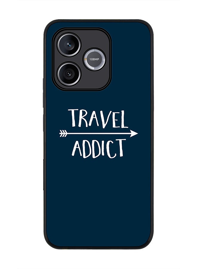 Stylizedd For Honor 600 Lite / 500 Smart / Honor X80i Case,Slim fit Camera Protection, Shockproof Thin Phone cover  - Travel Addict - Image 1