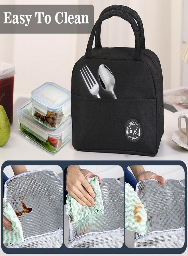 INVODA Lunch Bag 4 PCS Insulated Lunch Bag Women and Men Reusable Tote Cooler Bag Lunch Box Bag Lunch Tote for Work Office Picnic - Image 5