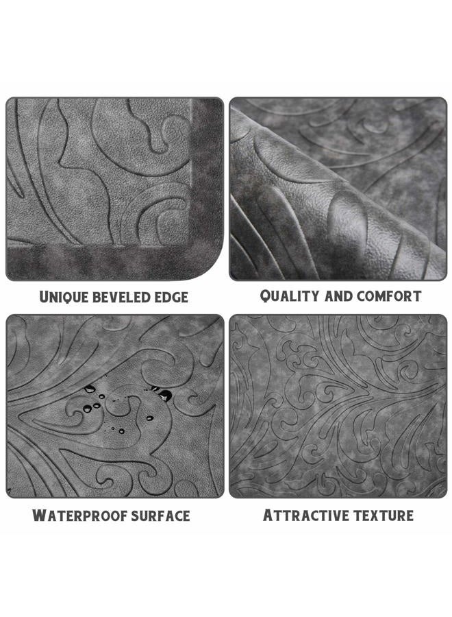 KMAT Kitchen Mat Cushioned Anti-Fatigue Floor Mat Waterproof Non-Slip Standing Mat Ergonomic Comfort Floor Mat Rug for Home,Office,Sink,Laundry,Desk 20"(W) x 39"(L),Grey - Image 4