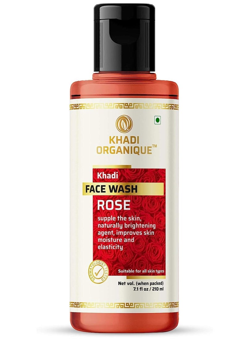 Khadi ORGANIQUE Khadi Organique Rose & Honey Body Wash And Face Wash For Glowing Skin Combo  - Image 3