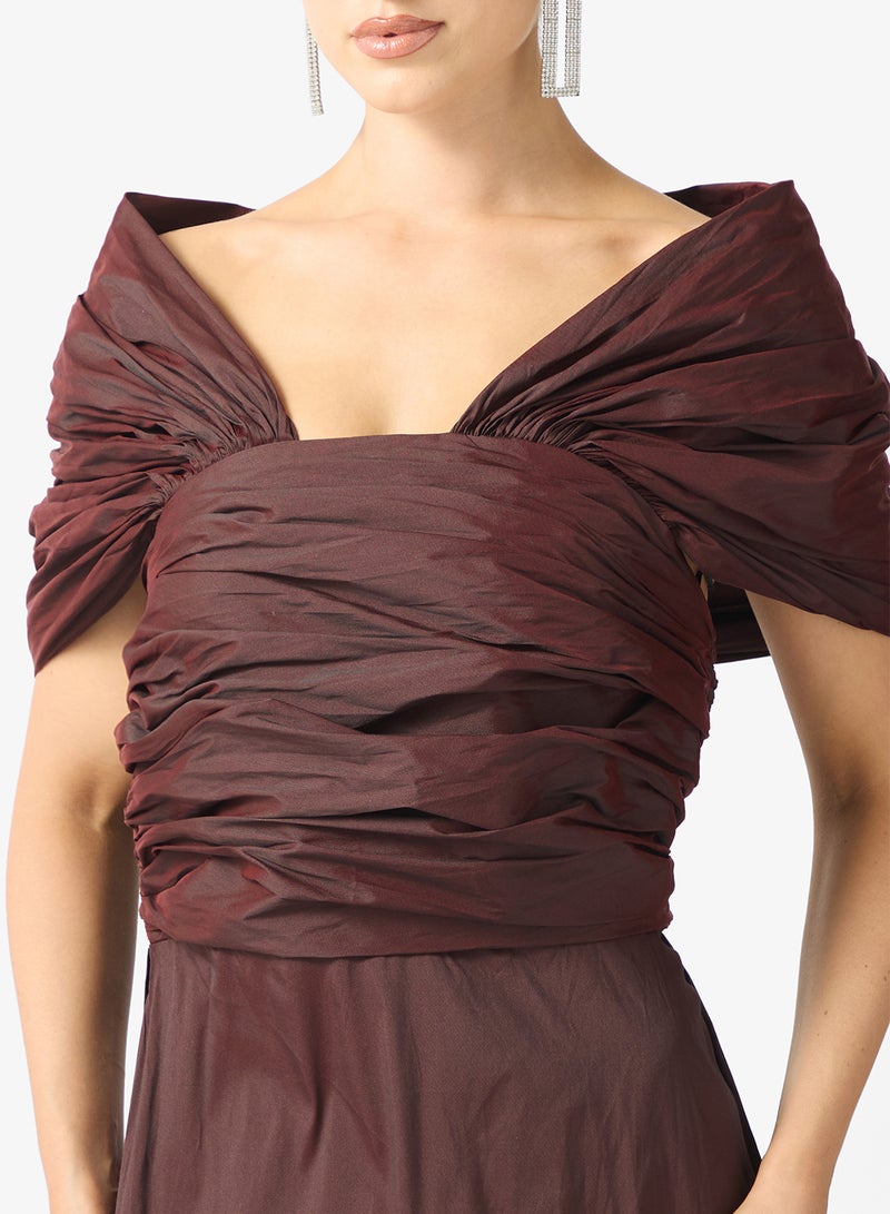 نمشي x فستان سهرة مكشوف الكتفين - Image 4