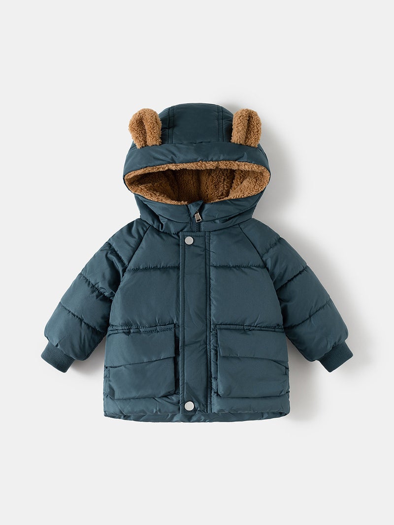 Boys' Cute Cotton-Padded Jackets For Style Girls' Korean Style Loose Thickeneded Quilted Winter Cotton-Padded Jackets - Image 4
