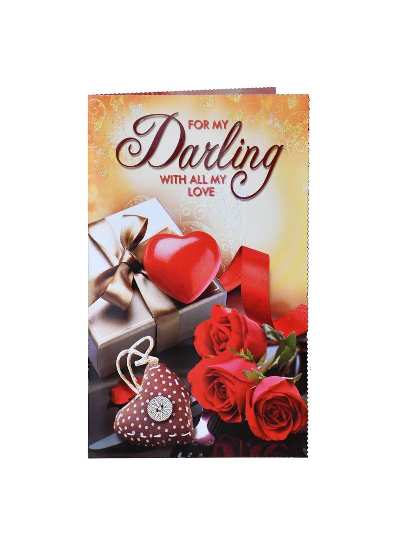 Saugat Traders - Saugat Traders New Year Gift for Girlfriend, Wife - Greeting Card, Women Hand Wallet and Love Keychain - Love - Useful Gift - Image 1