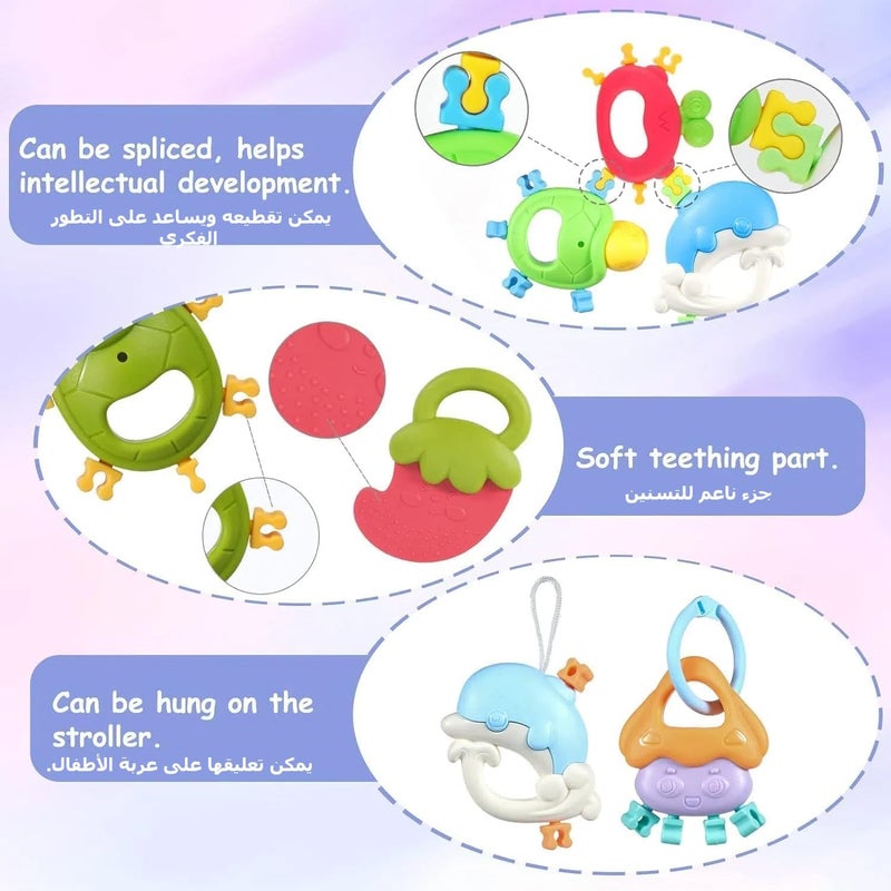 9-Piece Baby Toy Set for Infants 6-12 Months - Rattles and Teethers - Image 5