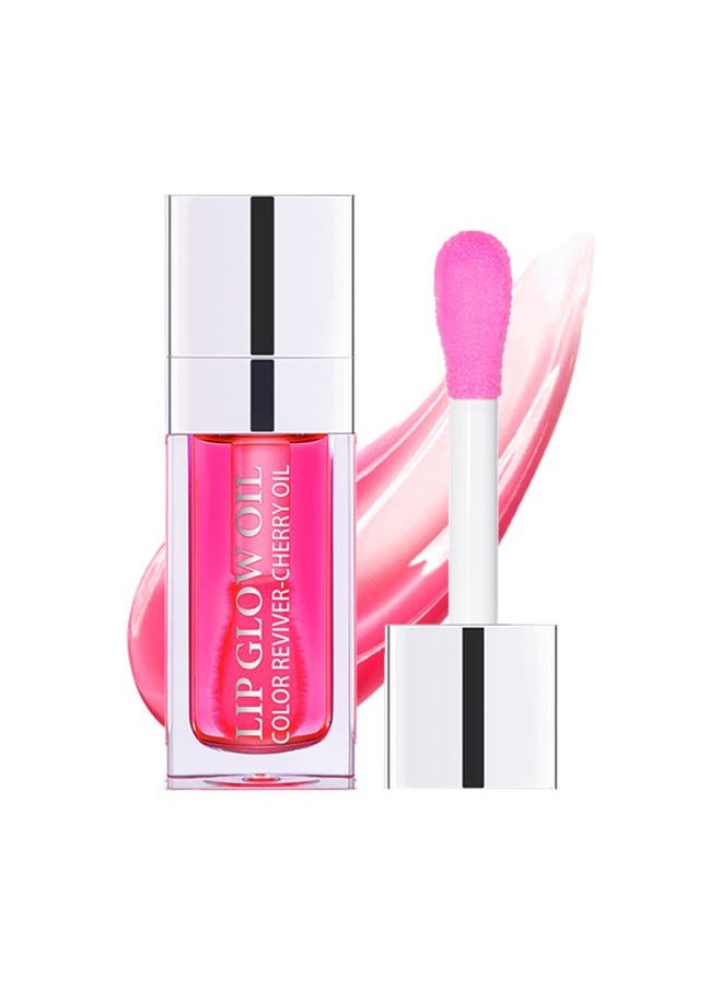 Sea-Maid Lip Oil, Hydrating Lip Gloss Tinted Lip Balm Transparent Lip Care, Big Brush Head Glitter Shine, Long Lasting Nourishing Non-sticky Fresh Texture  - Image 1