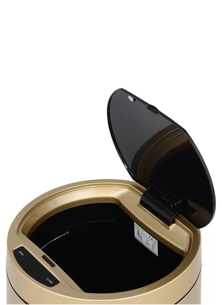 EKO - DOCOMO SERIES | Premium Motion Sensor-Operated Trash Bin | Brushed Stainless Steel Finish | Soft-Closing | Fingerprint-Resistant | Champagne Gold | Large | 35L - Image 1