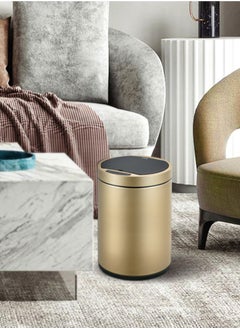 EKO DOCOMO SERIES | Premium Motion Sensor-Operated Trash Bin | Brushed Stainless Steel Finish | Soft-Closing | Fingerprint-Resistant | Champagne Gold | Large | 35L  - Image 2