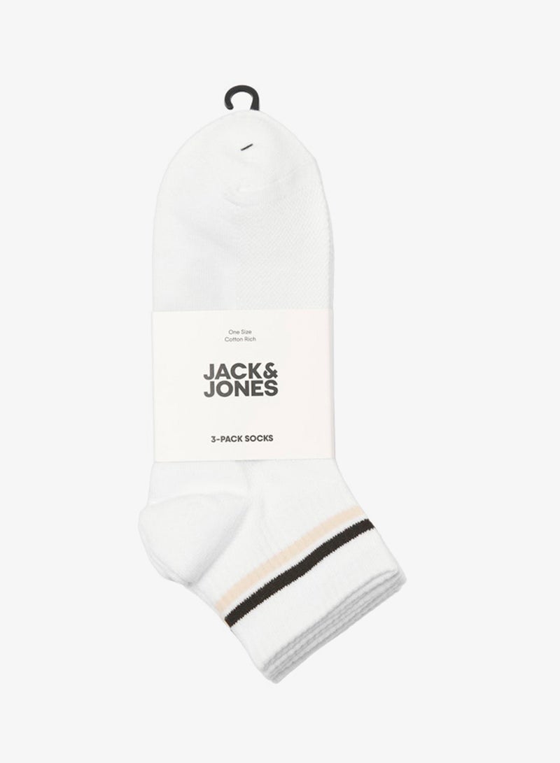 Jack & Jones Junior Kids  3 Pack Jacboston Short Tennis Socks - Image 2