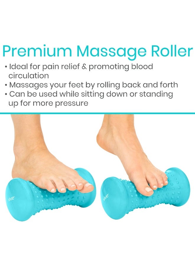 VIVE Massage Ball Set Foot Pain Hot Cold Therapy Kit Plantar Fasciitis Heel Spur Sore Muscles Trigger Point Back Arm Neck Shoulder Leg Circulation Roller Pt Spike Massager - Image 4
