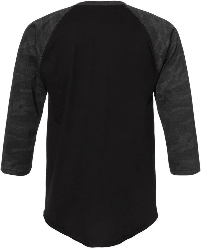 LAT Baseball Fine Jersey Tee 2XL BlackStorm Camo - Image 2