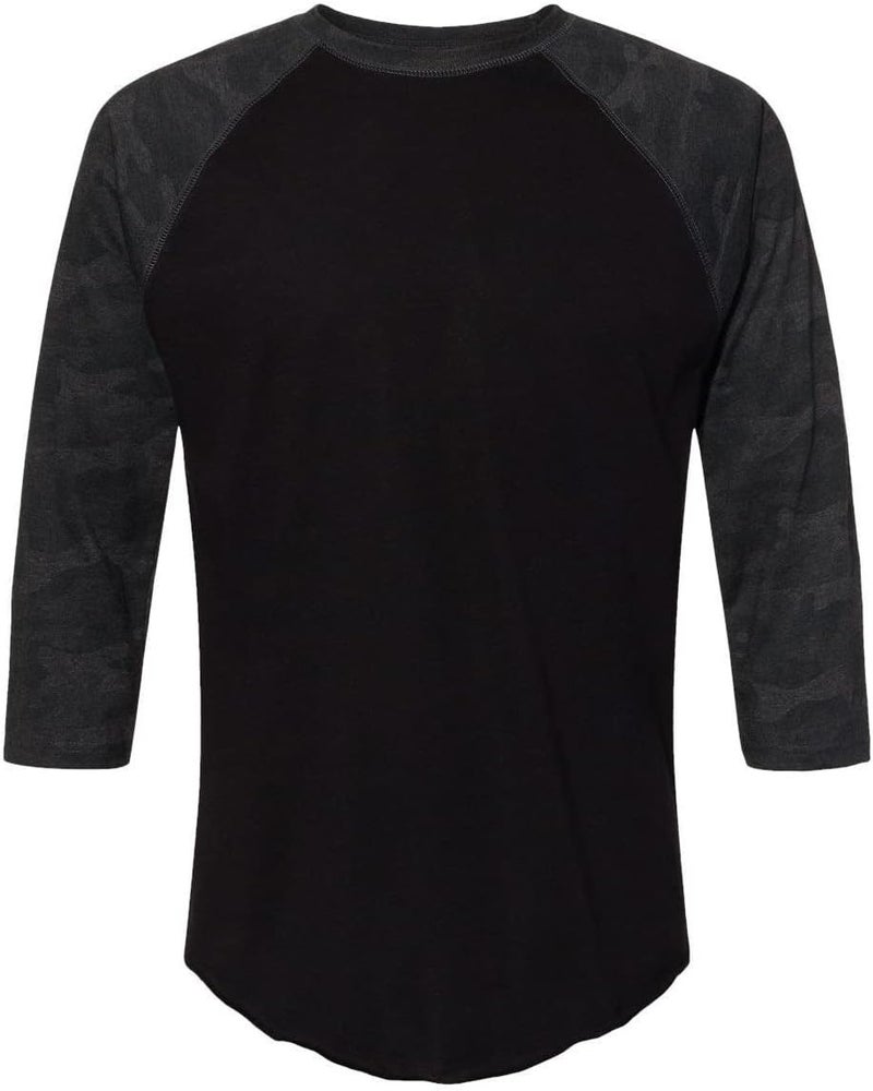 LAT Baseball Fine Jersey Tee 2XL BlackStorm Camo - Image 1