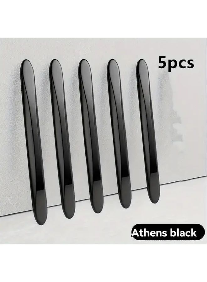 5pcs White Self-Adhesive Door Sideskirt Scratch Protection No Drill Installation Truck SUV - Image 1