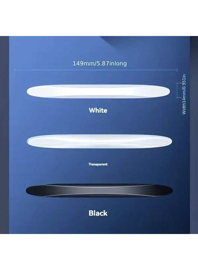 5pcs White Self-Adhesive Door Sideskirt Scratch Protection No Drill Installation Truck SUV - Image 2