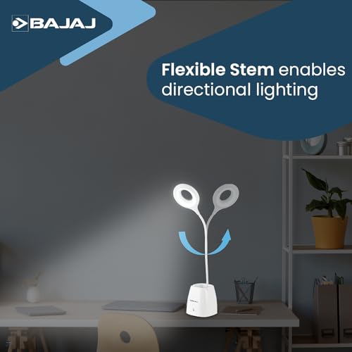 Bajaj Acrylonitrile Butadiene Styrene Softlite Led Rc Table Lamp 2W (Pack of 1, White) - Image 3