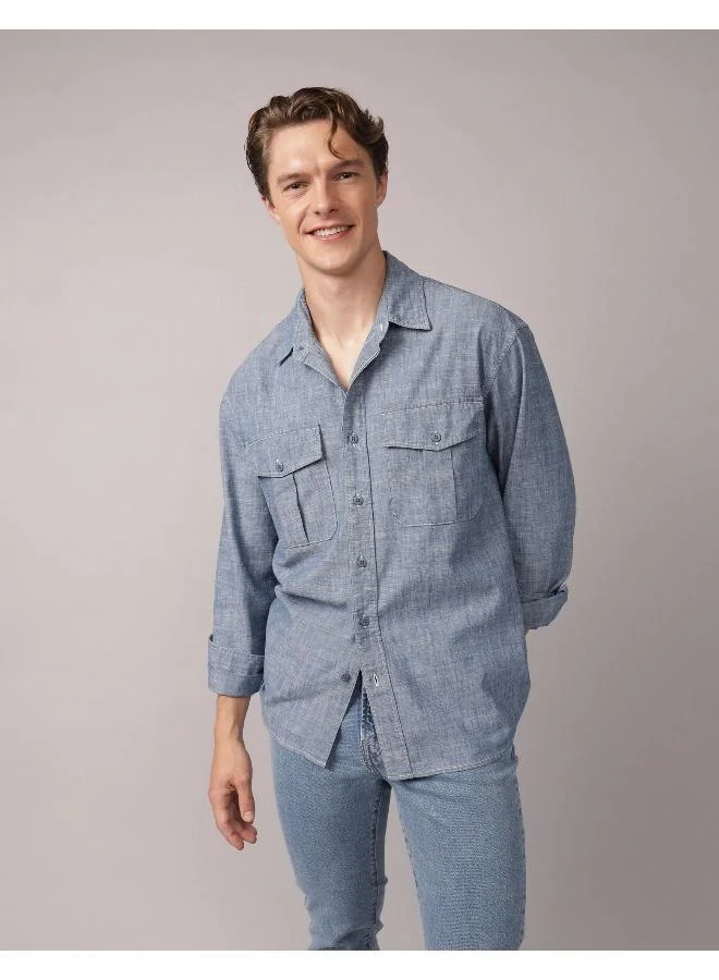 AE Relaxed Fit Denim Shirt