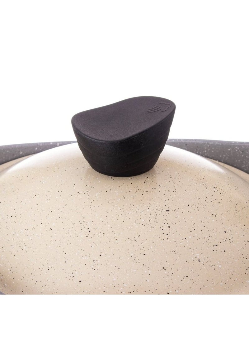 Badraig Beige granite cookware set consisting of 17 pieces - Image 5