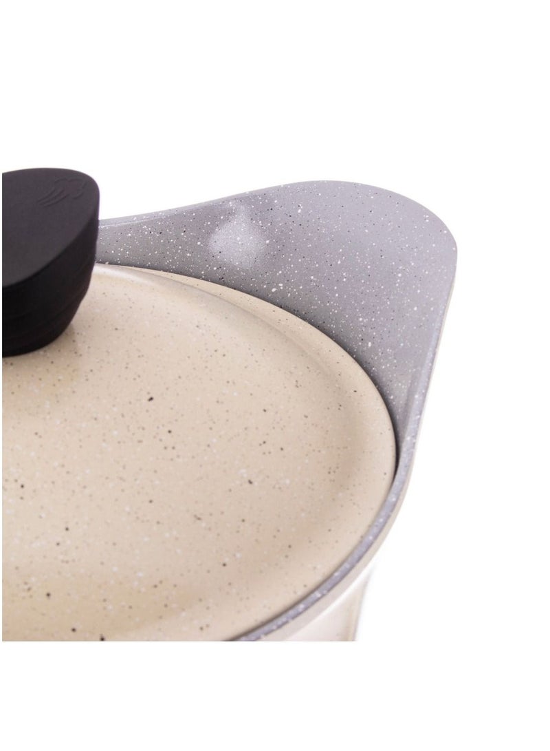 Badraig Beige granite cookware set consisting of 17 pieces - Image 2