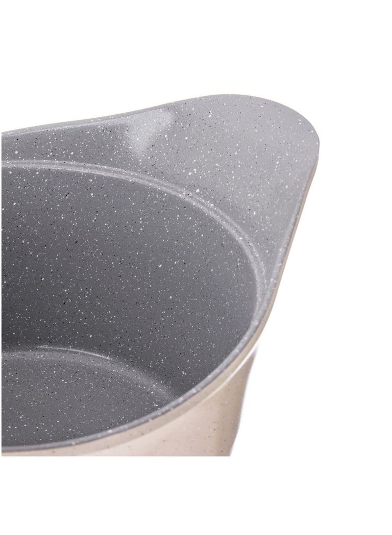 Badraig Beige granite cookware set consisting of 17 pieces - Image 3
