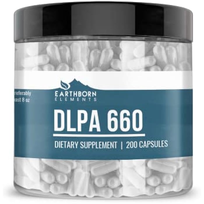 Earthborn Elements DL-Phenylalanine 200 Capsules, Pure & Undiluted, No Additives - Image 1