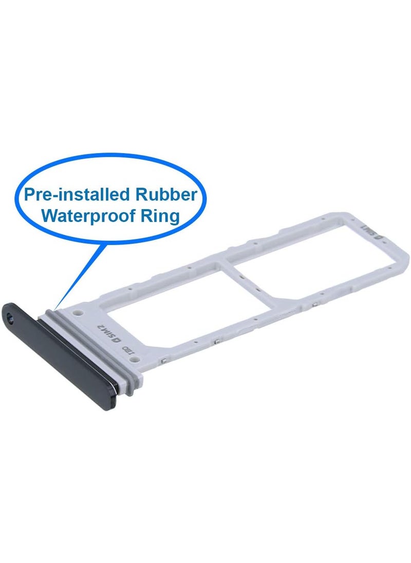 Mmobiel MMOBIEL Dual SIM Card Slot Tray Holder Replacement Compatible with Samsung Galaxy Note 10 2019  Incl Rubber Gasket and Sim Pin  Black  - Image 3