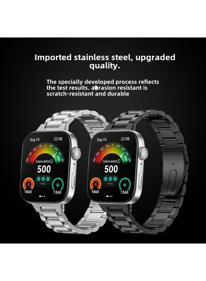 لساعة Huawei Watch Fit3 Strap Smart Fit321 سوار معصم معدني ثلاثي بديل من الفولاذ المقاوم للصدأ - اللون: معدن ثلاثة فولاذ [ذهبي وردي] - ينطبق: سوار Huawei Fit3 - Image 5