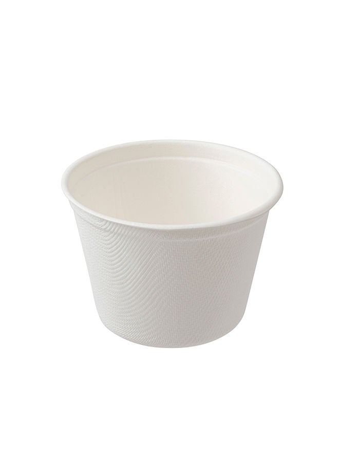 Restaurantware-Pulp Tek 5 Ounce Earth-Friendly Coffee Cups, 100 Disposable Party Cups - For Hot Or Cold Drinks, Microwavable, White Bagasse Sustainable Cups, Made From Sugarcane, Freezable - Image 1