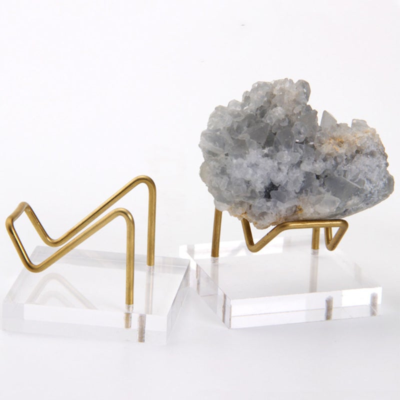 1Pc Crystal Base with Metal Rack Displaying Base Jewelry Holder - Image 4