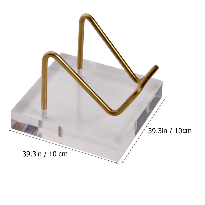 1Pc Crystal Base with Metal Rack Displaying Base Jewelry Holder - Image 2