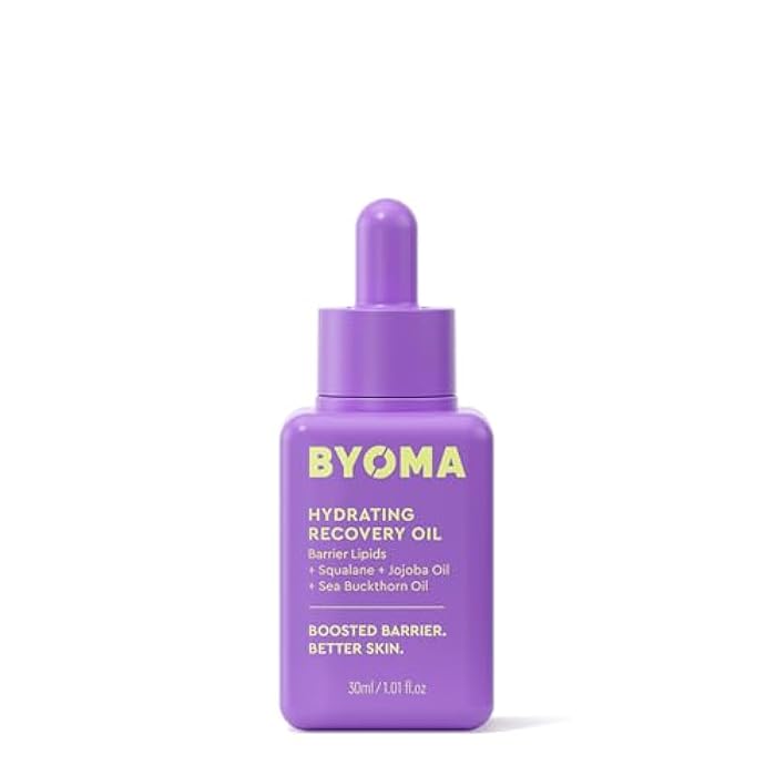 BYOMA Hydrating Recovery Oil - Luxury Face Oil with Squalane, Jojoba Oil & Seabuckthorn Oil - Instant Radiant and Glowy Skin - Barrier Repair Facial Oil - 1.01 fl. oz - Image 1