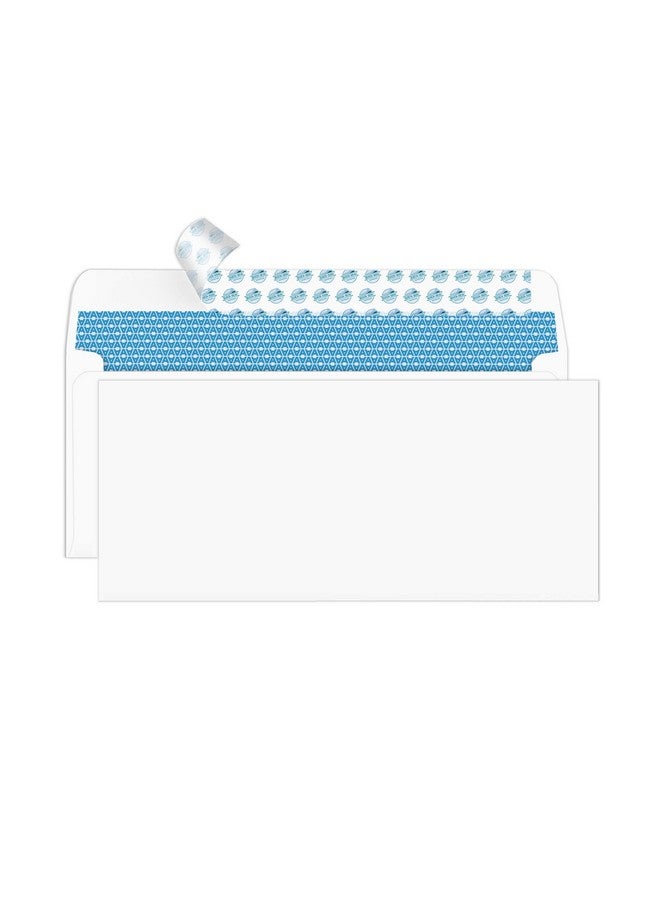 Aimoh 5009 Security Selfseal Envelopes Premium Security Tint Pattern Ultra Strong Quickseal Closure No Window Enveguard Size 37/8 X 87/8 Inches White 24 Lb 500 Count (30138) - Image 3