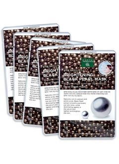 Earth Therapeutics 5 Pack Brightening Black Pearl Face Masks  - Image 4