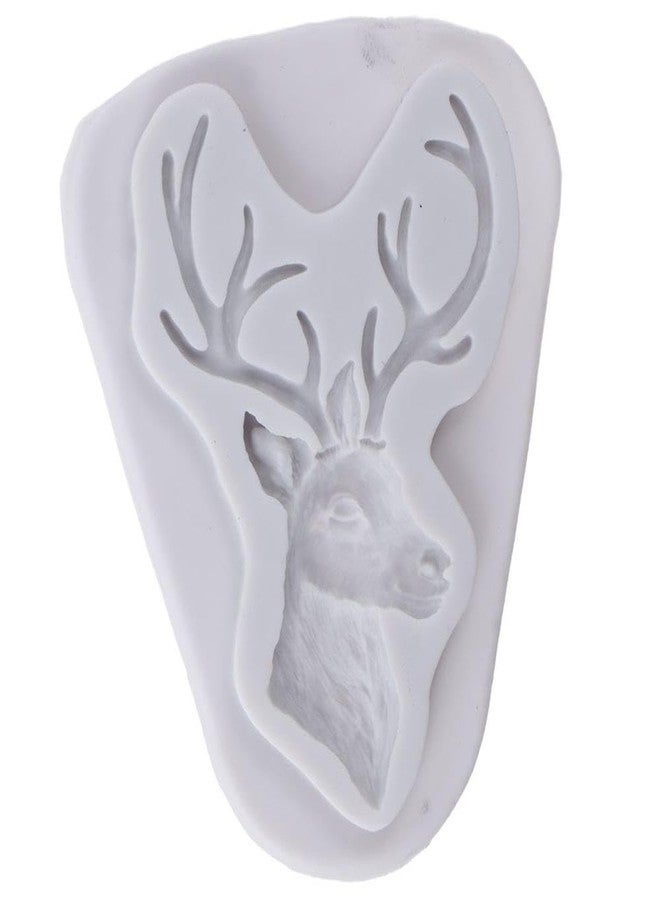 hobbyme Christmas Printed Elk Silicone Moulds,Silicone Cake Decoration Moulds,Fondant Moulds,Elk Baking,Cookie Baking,Grey,4.52 * 3.54 Inch - Image 3