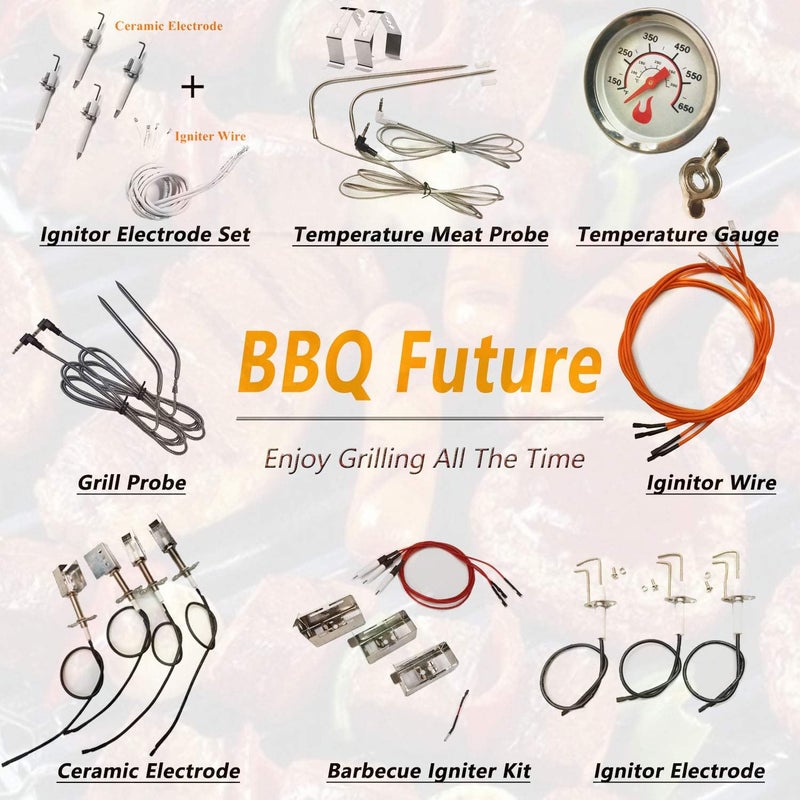 BBQ Future 1.85 Inch BBQ Thermometer Gauge for Multiple Grills and BBQ Smokers, Barbecue Grill Temperature Gauge Replacement Parts, Silver - Image 4