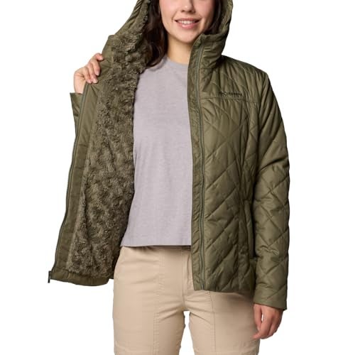 Columbia Women's Copper Crest II Hooded Jacket, Stone Green, Medium - Image 5