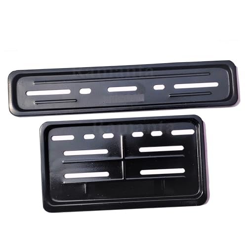 Ramanta Ntorq Number Plate Frame Metal Body Heavy Scooter Licence Number Plate Frame Front-Rear Set of 2 Compatible with for Ntorq 125, Race XP & 125 XT (Frame Size 30 cm x 12 cm, Black) - Image 1
