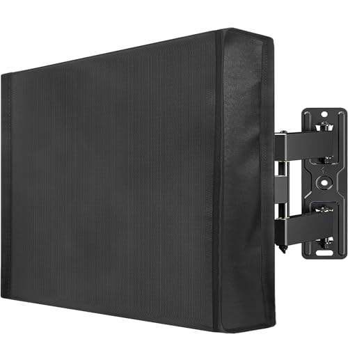 Mounting Dream Outdoor TV Cover Weatherproof with Bottom Cover for 38-40 inch TV, Waterproof and Dustproof TV Screen Protectors with Remote Control Pocket for Outside LED, LCD, OLED Flat Screen TVs - Image 1