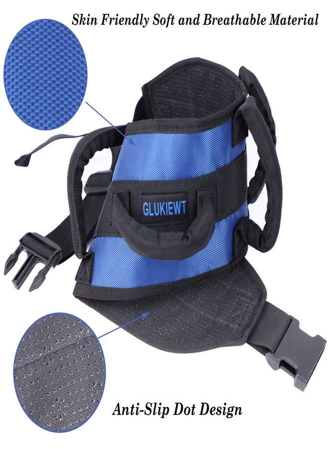 GLUKIEWT Gait Belts Transfer Belts for Seniors with Padded Handles Widen Medical Gate Belts for Elderly Inside Non Slip Patient Transfer Walking Assist & Gait Belt/Wheelchair Seat Belt for 33.5" -52" Waist - Image 3