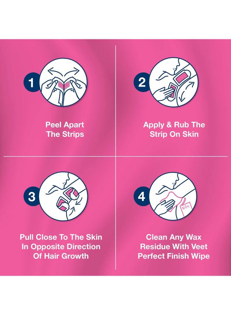 Veet شرائح شمع تحت الإبط الحساسة النقية 16 قطعة - Image 4