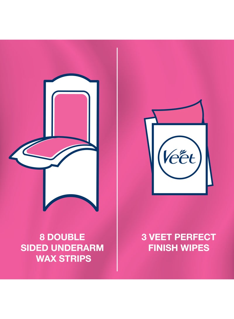 Veet شرائح شمع تحت الإبط الحساسة النقية 16 قطعة - Image 5