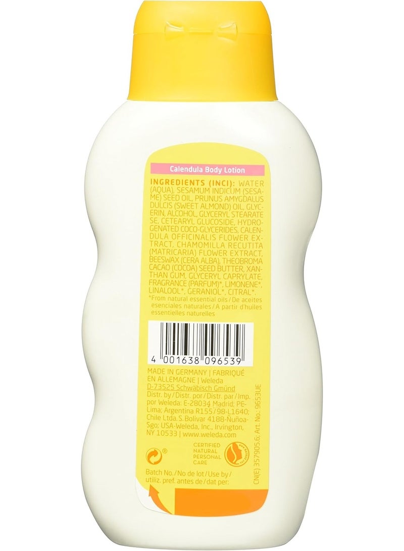 Weleda لوشن الجسم للأطفال من ويليدا بتركيبة الكالندولا 200 مل – عناية مرطبة لطيفة لبشرة الأطفال الحساسة - Image 2