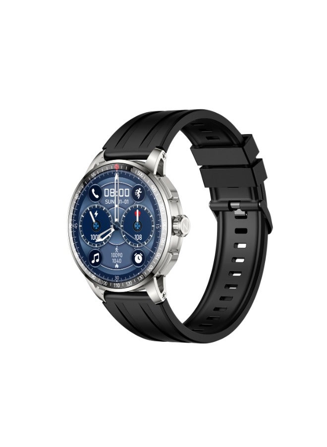 إيتيل 360 mAh Smartwatch ISW-N8 Horizon with Black Strap Aluminum Silver - Image 1