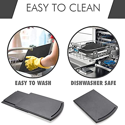 KLEVERISE Appliance Slider - Kitchen Caddy Appliance Sliding Tray - Countertop Storage Accessory for Kitchen Appliance - ABS Coffee Maker Mixer Air Fryer Rolling Slider - Image 5