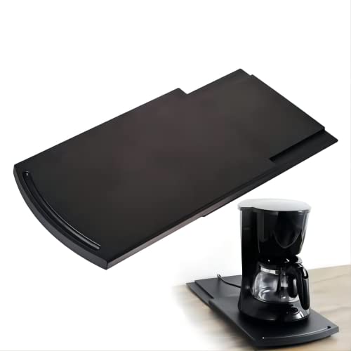 KLEVERISE Appliance Slider - Kitchen Caddy Appliance Sliding Tray - Countertop Storage Accessory for Kitchen Appliance - ABS Coffee Maker Mixer Air Fryer Rolling Slider - Image 1
