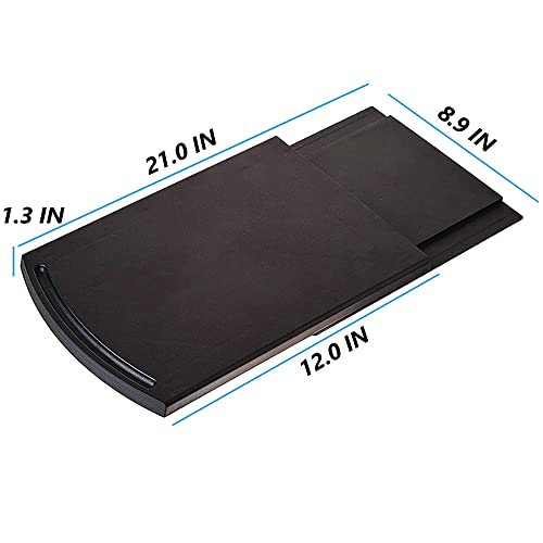 KLEVERISE Appliance Slider - Kitchen Caddy Appliance Sliding Tray - Countertop Storage Accessory for Kitchen Appliance - ABS Coffee Maker Mixer Air Fryer Rolling Slider - Image 3