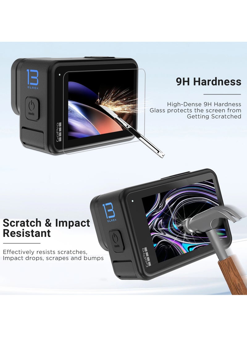 General For GoPro13 Accessory Kit: 3 sets of 9 high hardness anti-scratch tempered film + anti-scratch and anti-dust lens cap  - Image 2