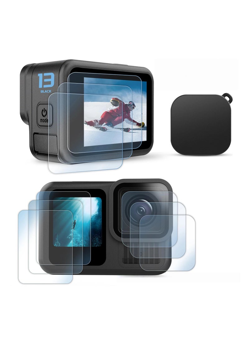 General For GoPro13 Accessory Kit: 3 sets of 9 high hardness anti-scratch tempered film + anti-scratch and anti-dust lens cap  - Image 1